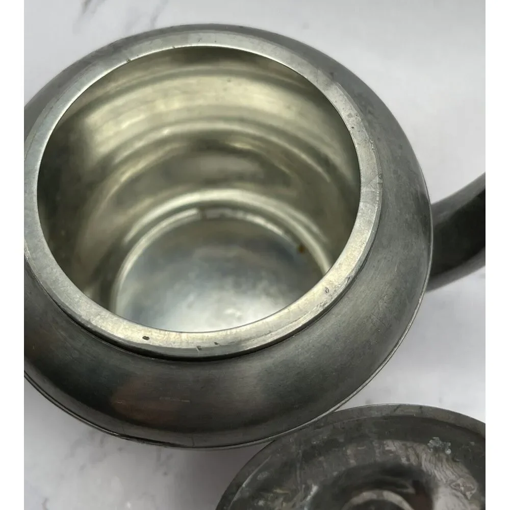 Vila Rica Made in Brazil Small Pewter Teapot‎ 4.5 Inches Tall